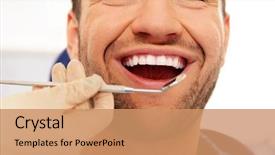  Presentation with teeth - Amazing presentation having checkup at dentist's surgery backdrop and a coral colored foreground