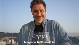  Presentation with wine tasting - Beautiful PPT theme featuring happy-man-drinking-wine-outdoor backdrop and a dark gray colored foreground