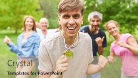  Presentation with medal - 