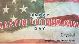  Presentation with martin luther king - Presentation having happy martin luther king day background and a coral colored foreground