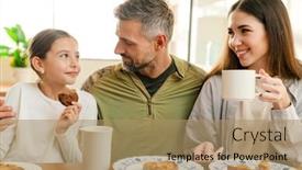  Presentation with masculine - Amazing slide deck having happy-masculine-military-man-hugging backdrop and a coral colored foreground