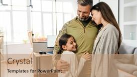  Presentation with masculine - Amazing PPT theme having happy-masculine-military-man-smiling backdrop and a coral colored foreground