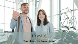  Presentation with smart cars - Amazing PPT theme having happy-mature-man-in-smart backdrop and a light gray colored foreground