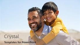  Presentation with eastern - Beautiful slide deck featuring happy-middle-eastern-child-enjoying backdrop and a coral colored foreground