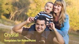  Presentation with race ethnicity - Beautiful PPT layouts featuring happy mixed race ethnic family backdrop and a coral colored foreground