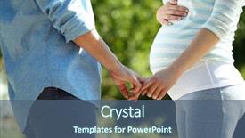  Presentation with happy birthday baby - Audience pleasing presentation design consisting of happy moments in waiting baby' backdrop and a ocean colored foreground