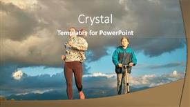  Presentation with family health - Slides enhanced with happy-mother-and-son-go background and a gray colored foreground