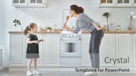  Presentation with dental mother and child - Slide deck featuring happy-mother-s-day-child background and a light gray colored foreground