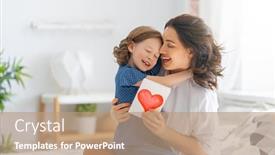  Presentation with happy mothers day - Amazing PPT layouts having happy-mother-s-day-child backdrop and a coral colored foreground