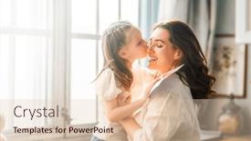  Presentation with postcard - Slides with happy-mother-s-day-child background and a lemonade colored foreground