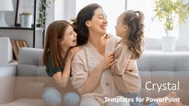  Presentation with togetherness - Theme enhanced with happy-mother-s-day-mom background and a coral colored foreground