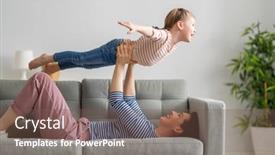  Presentation with happy mothers day - Slide deck having happy-mother-s-day-mom background and a violet colored foreground