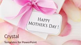  Presentation with happy mothers day - Colorful slide deck enhanced with happy mothers day gift backdrop and a lemonade colored foreground