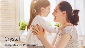  Presentation with happy mothers day - Slide deck having happy mother's day mom background and a soft green colored foreground