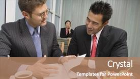  Presentation with skin care ethnic people - Beautiful PPT layouts featuring happy multi ethnic business people backdrop and a coral colored foreground