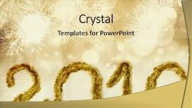  Presentation with seasons greetings - Slides having happy new 2016 year seasons background and a  colored foreground