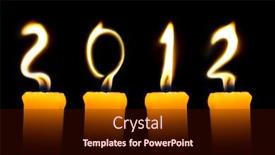  Presentation with flames - Audience pleasing PPT theme consisting of colorful bokeh spring summer backdrop and a yellow colored foreground