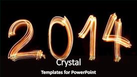  Presentation with firework - Slides enhanced with happy new year 2014 sparklers firework background and a black colored foreground