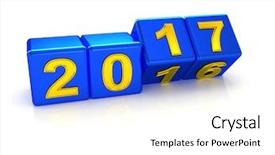  Presentation with chinese new year 2019 - Audience pleasing slide deck consisting of happy new year 2017 3d backdrop and a white colored foreground