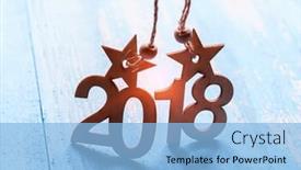  Presentation with happy new year 2022 - Colorful slide deck enhanced with happy new year 2018 background backdrop and a light blue colored foreground