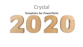  Presentation with new year 2020 - Slide deck having happy-new-year-2020-concept background and a white colored foreground