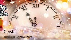  Presentation with happy new year - Audience pleasing PPT layouts consisting of happy new year against christmas backdrop and a lemonade colored foreground