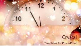  Presentation with merry christmas and new year - Amazing slide deck having happy new year against christmas backdrop and a lemonade colored foreground