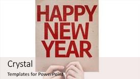  Presentation with happy new year 2022 - Amazing PPT layouts having happy new year card isolated backdrop and a lemonade colored foreground