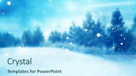  Presentation with new year card - PPT theme enhanced with happy new year greeting card background and a cool aqua colored foreground