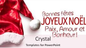  Presentation with peace love - Slides having happy new year merry christmas background and a lemonade colored foreground