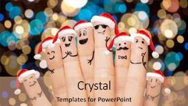  Presentation with christmas holidays - Theme having happy new year smiley - christmas holidays family and body background and a  colored foreground