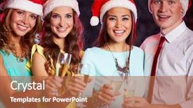  Presentation with hands holding - Slide deck consisting of chinese red paper lantern illuminated at night background and a red colored foreground