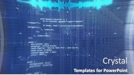  Presentation with happy new year - PPT theme having happy-new-year-text-over background and a ocean colored foreground