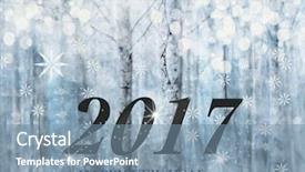  Presentation with end year party - Theme with happy new year background and a seafoam green colored foreground