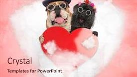  Presentation with sharing love - Slide deck having valentine's day senior english background and a lemonade colored foreground