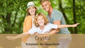  Presentation with parents - Amazing slides having happy-parents-play backdrop and a coral colored foreground