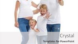  Presentation with pregnant mother - Amazing PPT layouts having happy-parents-pregnant-mother backdrop and a white colored foreground