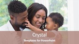  Presentation with happy baby - Amazing PPT layouts having happy parents with baby girl backdrop and a coral colored foreground