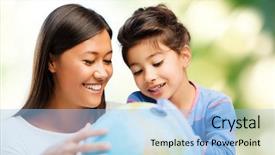  Presentation with travel globe - Cool new presentation with  backdrop and a  colored foreground