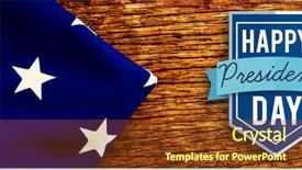  Presentation with american flag - Slides featuring happy presidents day against american background and a tawny brown colored foreground