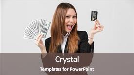  Presentation with chinese happy birthday backgrouds card - PPT theme enhanced with happy pretty lady in official background and a tawny brown colored foreground