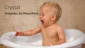  Presentation with baby bath - PPT theme with happy-scenes background and a  colored foreground