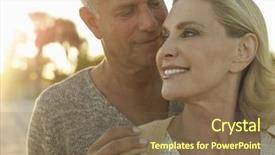  Presentation with senior couple - Amazing slides having happy senior couple spending quality backdrop and a tawny brown colored foreground