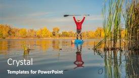  Presentation with fall lake - Amazing PPT layouts having happy-senior-male-stand-up backdrop and a ocean colored foreground