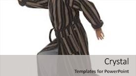  Presentation with qigong - Colorful PPT layouts enhanced with senior man doing chinese qigong backdrop and a light gray colored foreground