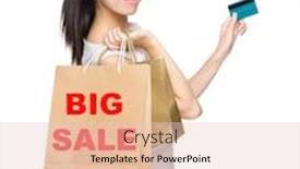  Presentation with credit card - Beautiful PPT layouts featuring super junior - happy shopping woman credit card backdrop and a lemonade colored foreground
