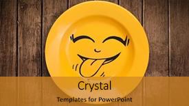  Presentation with cartoon - Presentation consisting of happy smiley cartoon face background and a  colored foreground