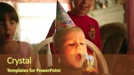  Presentation with happy birthday baby - Cool new presentation with happy smiling baby boy celebrating backdrop and a  colored foreground