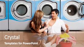  Presentation with clothes - Presentation theme having way to success checklist on white paper background and a white colored foreground