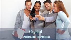  Presentation with focus group hands taking notes - Audience pleasing PPT theme consisting of happy smiling students taking group backdrop and a  colored foreground